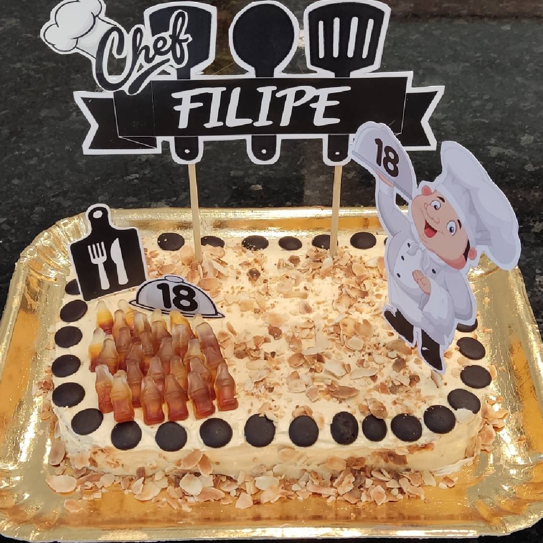 Bolo Temático Chef Filipe