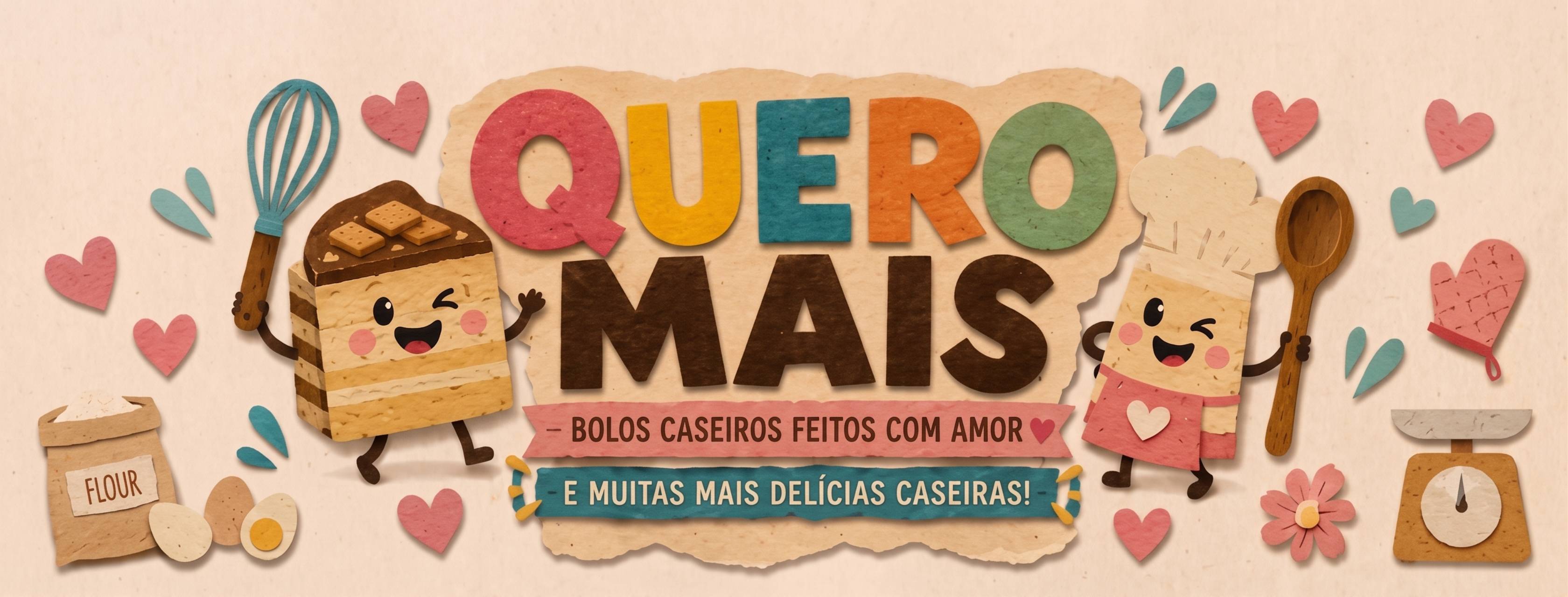 Quero Mais - Bolos Caseiros Feitos com Amor
